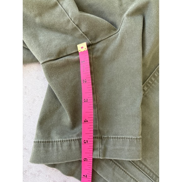 J. Jill Cargo Shorts Olive Green Drawstring Waist Pockets Hiking Women's Size L - Picture 9 of 10